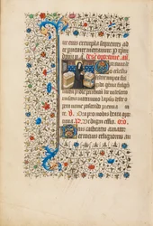 Badessa Opportuna con un bastone e un libro, c.1440-50